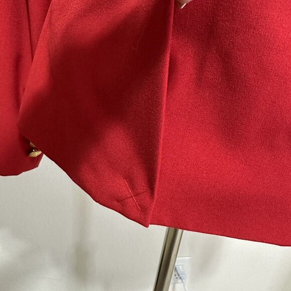 Boston Proper Andrea Behar Women's Royal Crest Blazer Jacket Size 6 Red NWOT - Picture 6 of 12